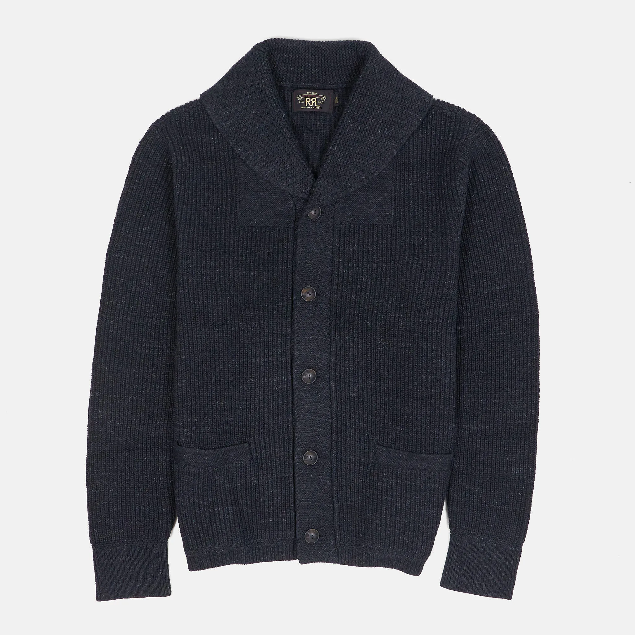 Double RL Shawl Heather Cardigan