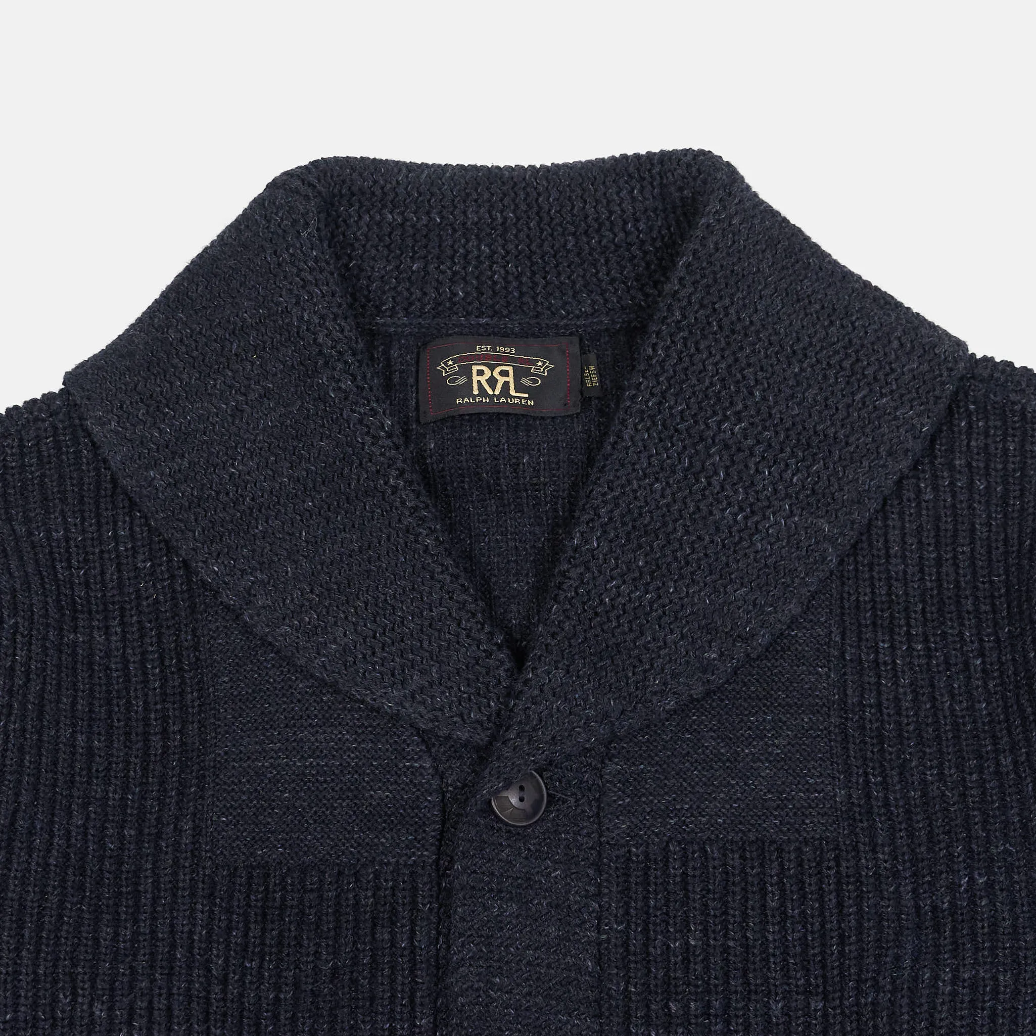 Double RL Shawl Heather Cardigan