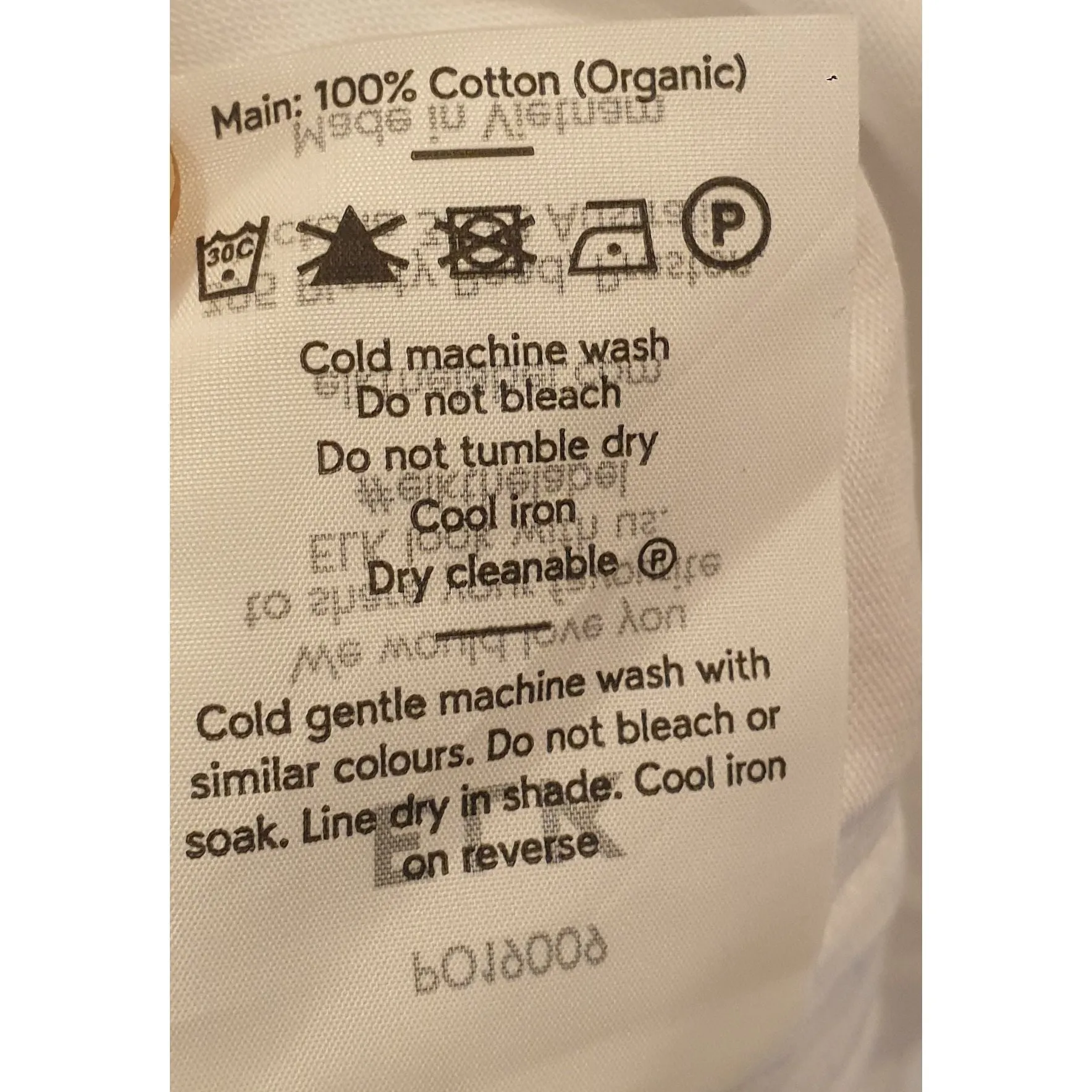 Elk white organic cotton top size 8