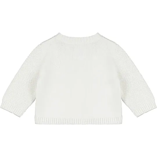Emile Et Rose Baby White Cypress Cardigan