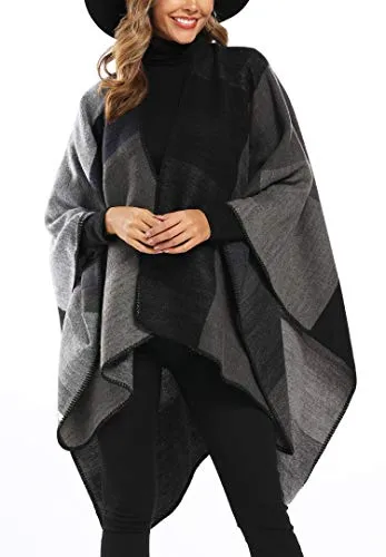 Epsion Color Block Shawl Wrap