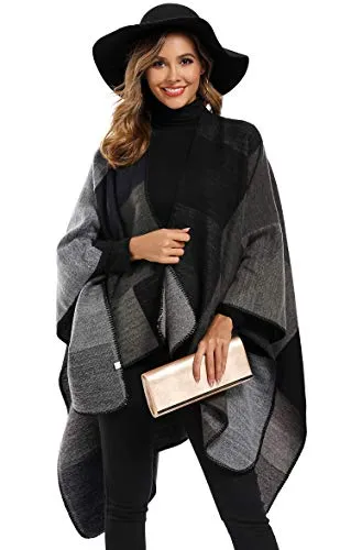 Epsion Color Block Shawl Wrap