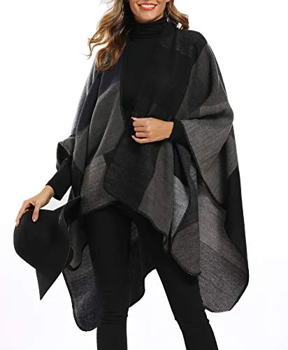 Epsion Color Block Shawl Wrap