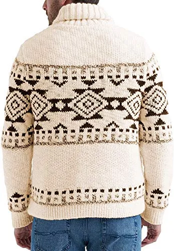 Esobo Men's Multi-Color Shawl Cardigan