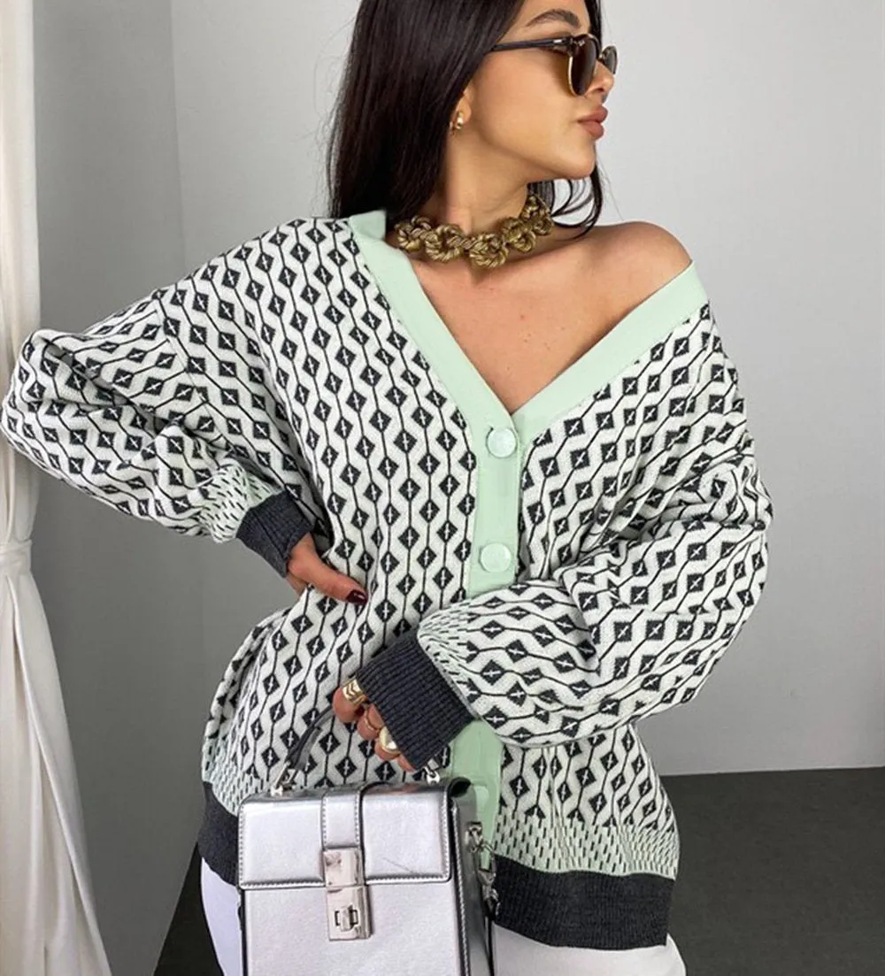 Fashoin Irregular Women Casual Loose Cardigan Sweaters