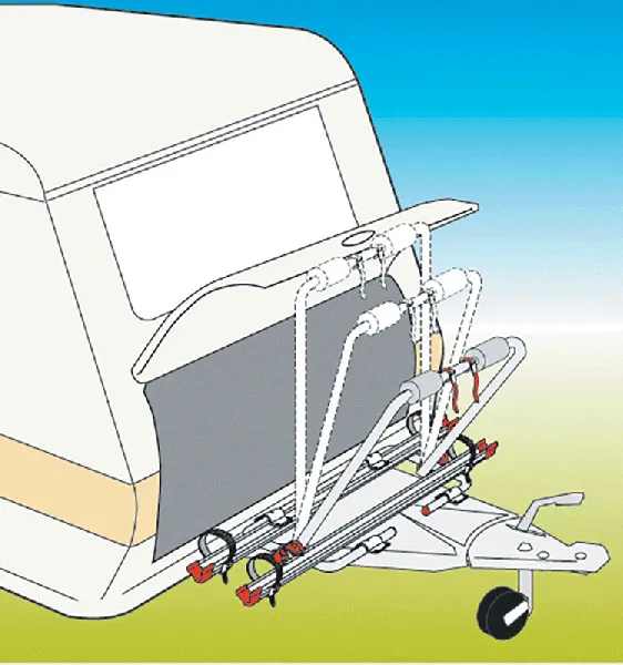 Fiamma Caravan A Frame 2 Bike Rack Carrier XL