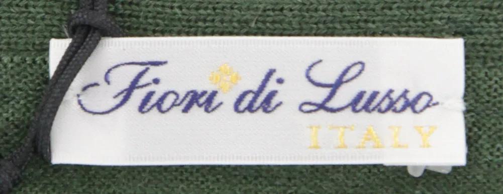 Fiori Di Lusso Green V-Neck Cardigan