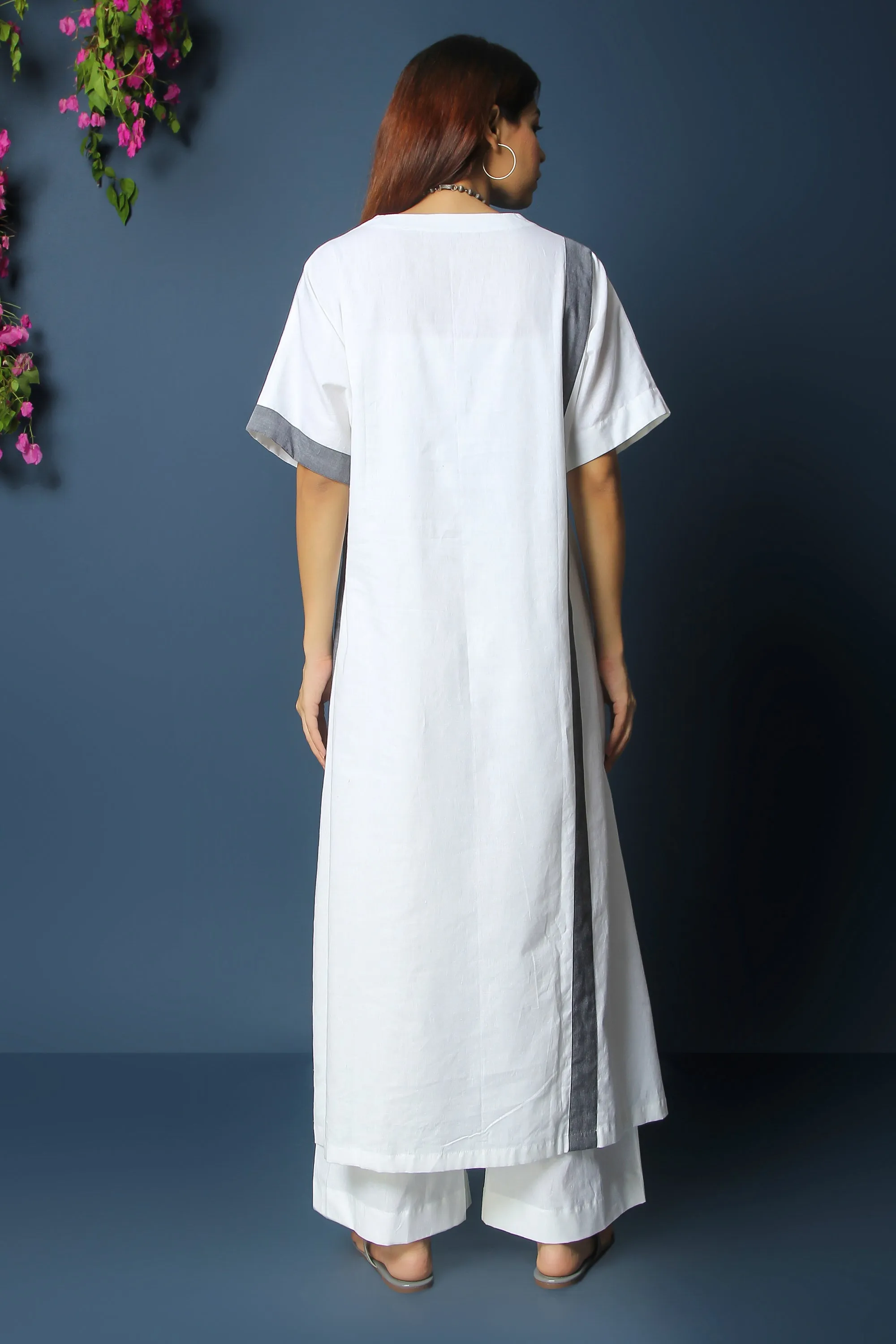 FIRDAUS CO-ORD SET - WHITE