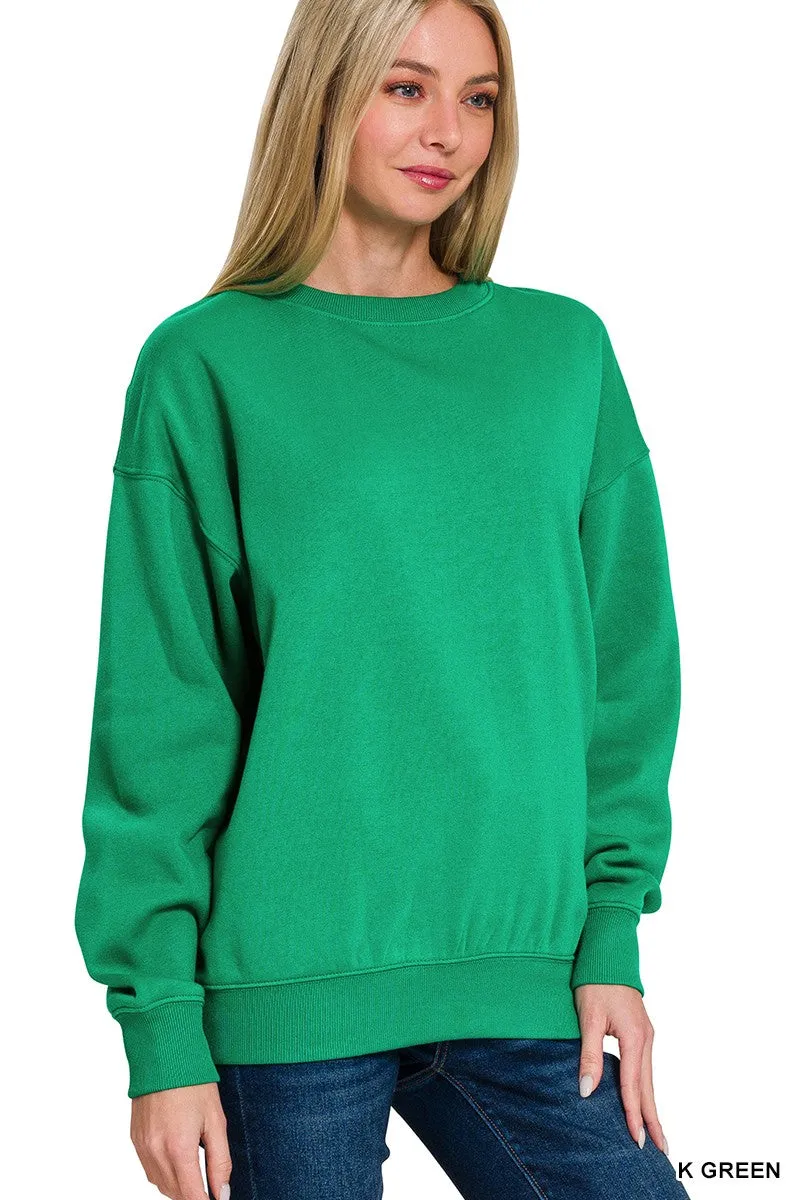 Fleece Crewneck Pullover Sweatshirts* - Final Sale