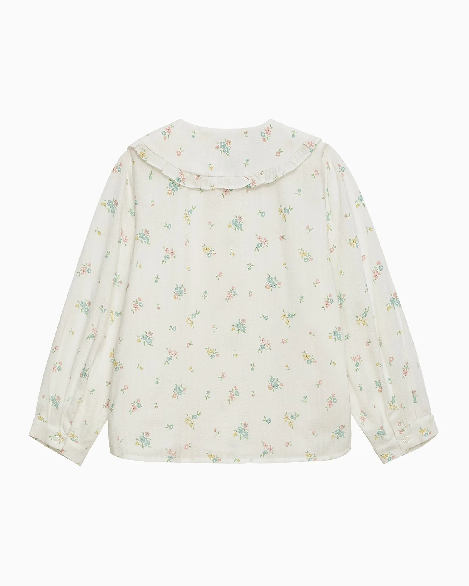 Floral Pie Crust Blouse