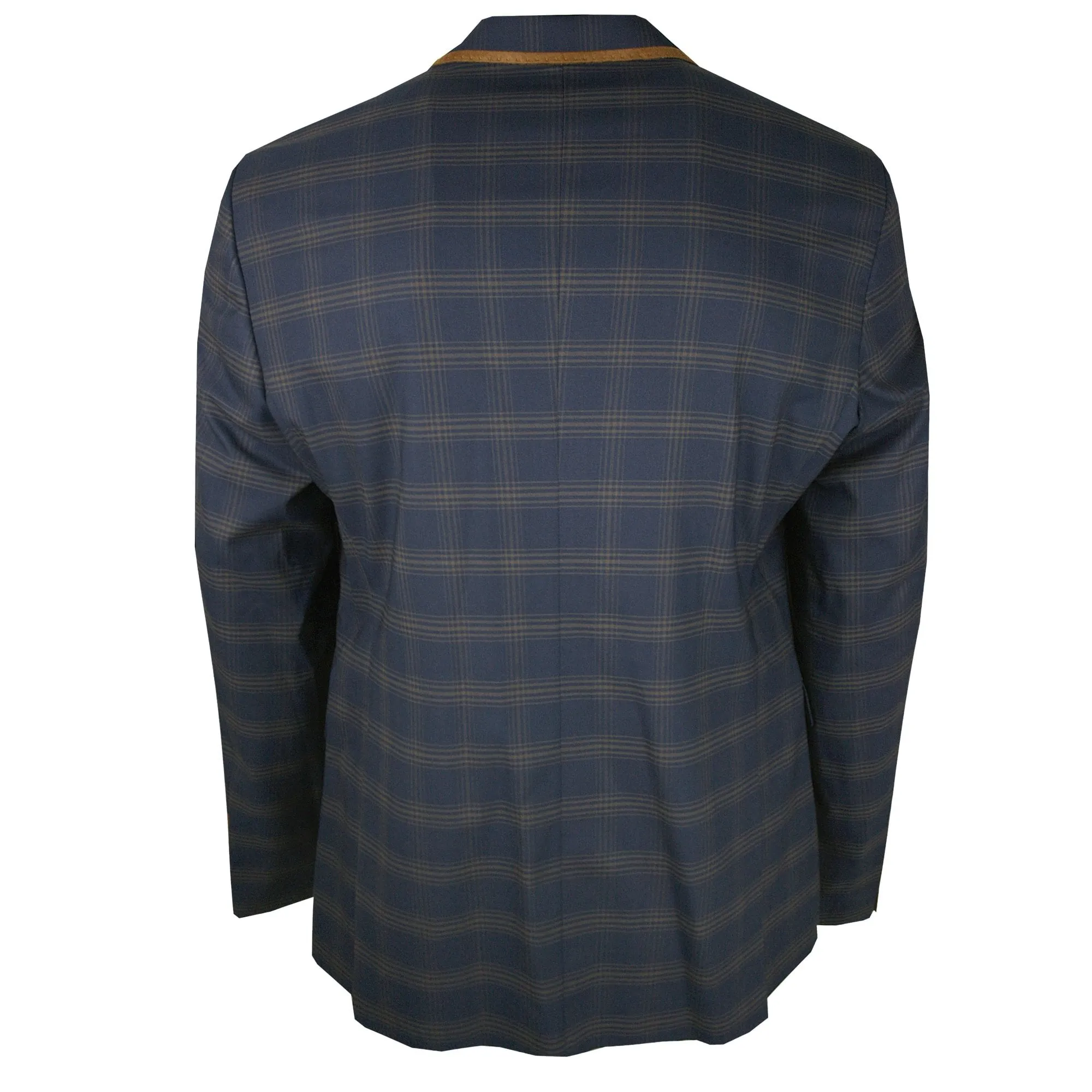 Fratelli Uniti Fjk1015 Checked Blazer Navy/Tan