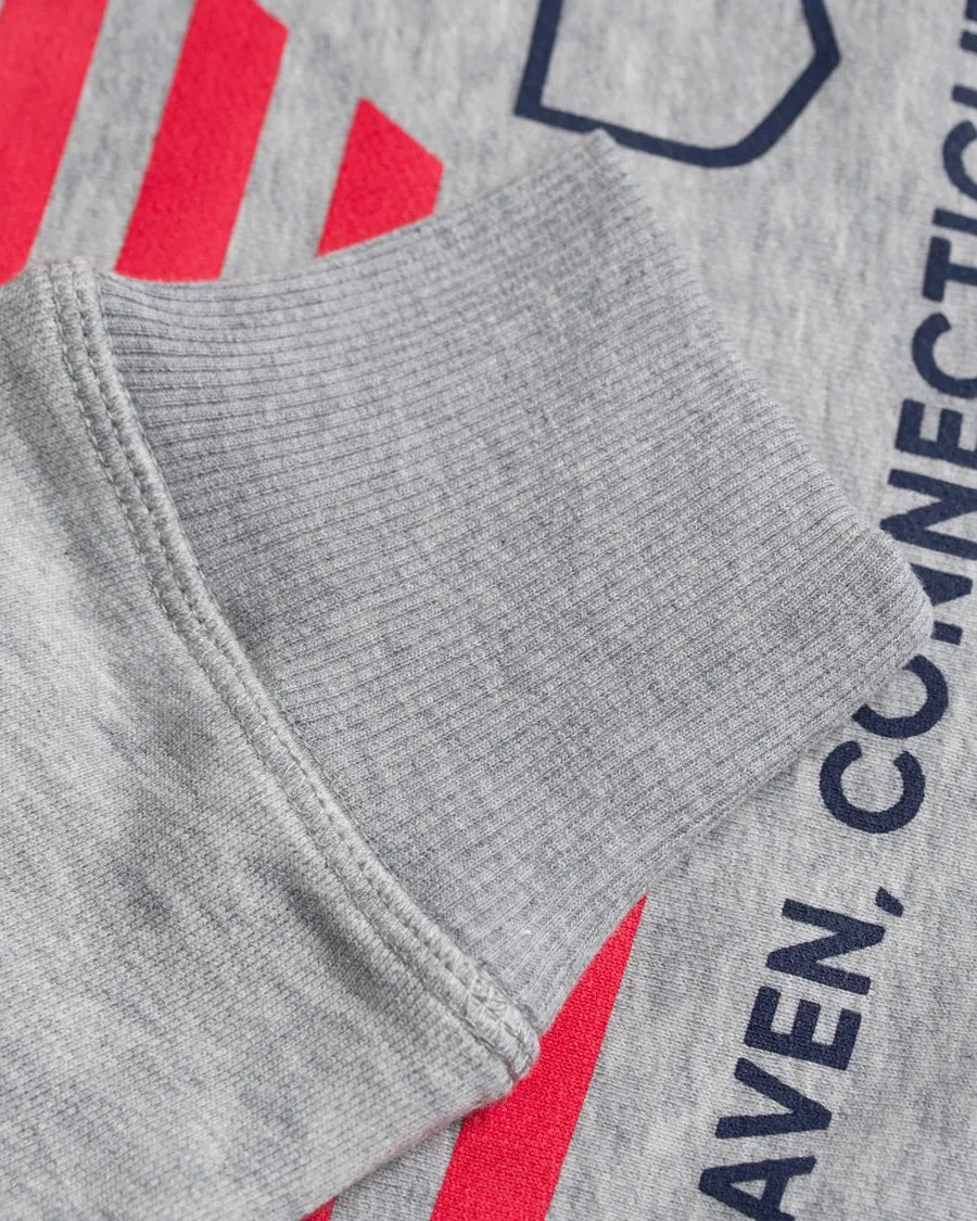 GANT Men's Grey O1 American Flag Crew Neck Sweatshirt 276137 $160 NWT