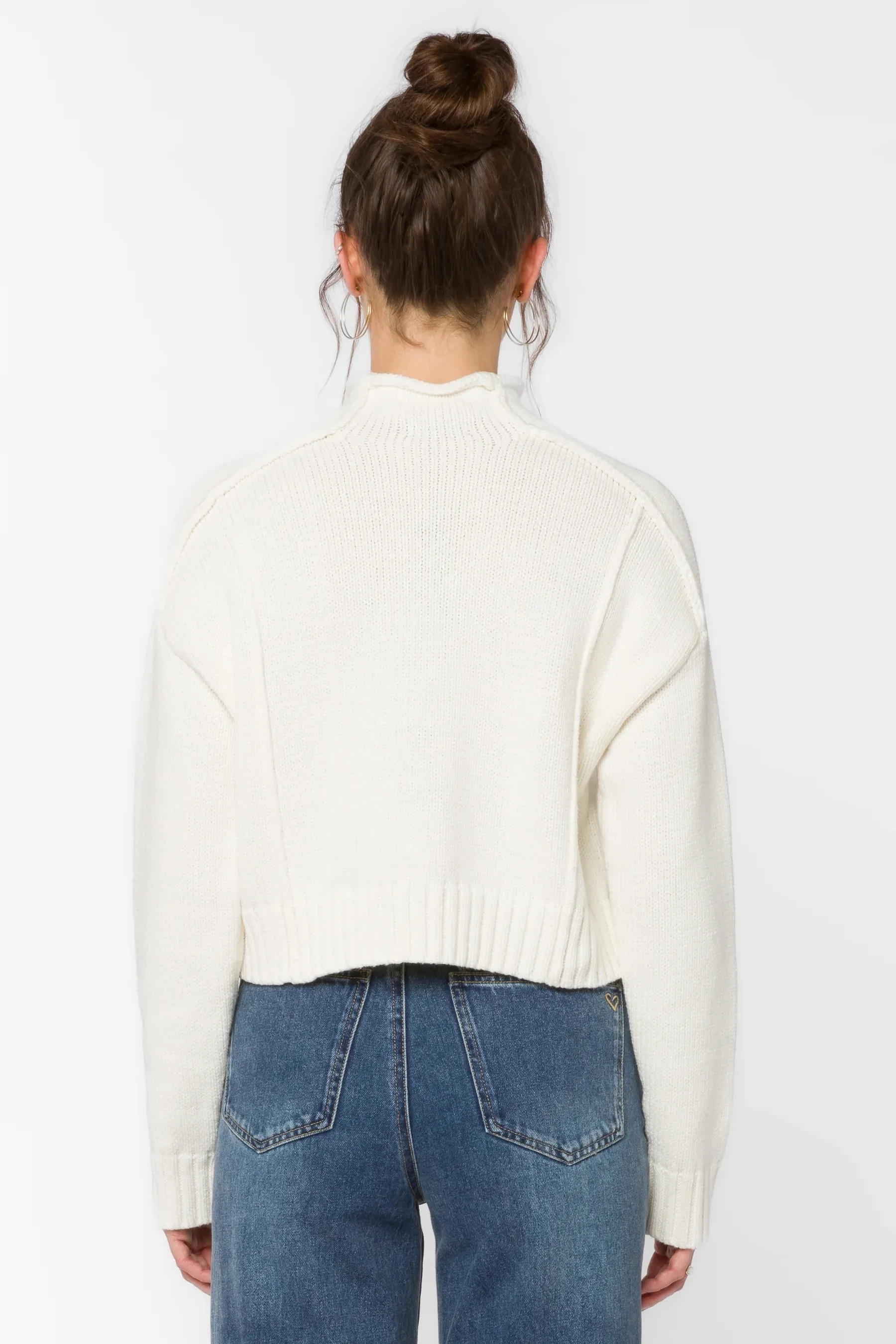 Goodwin Bone Mock Neck Sweater