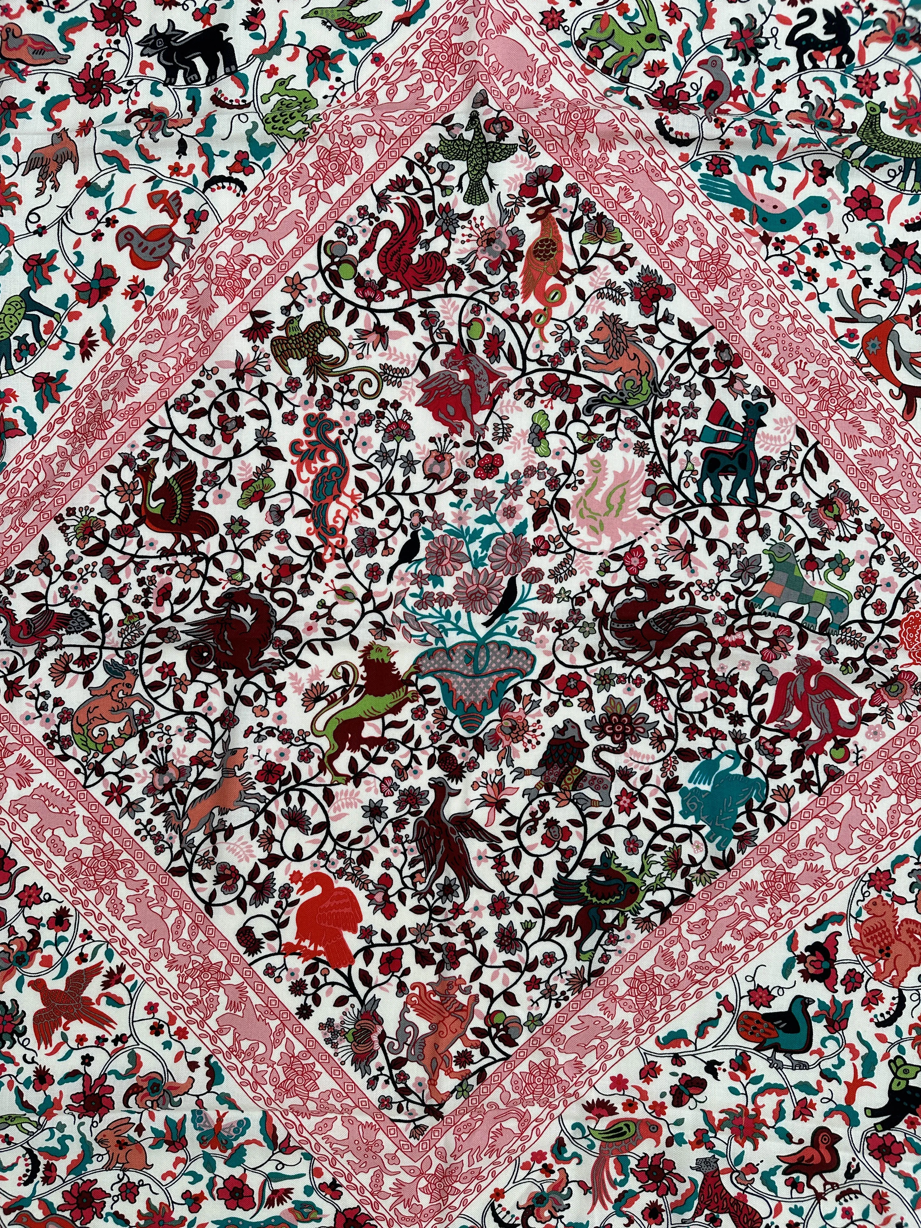 Hermès Jardins de Soie Cashmere Silk 140