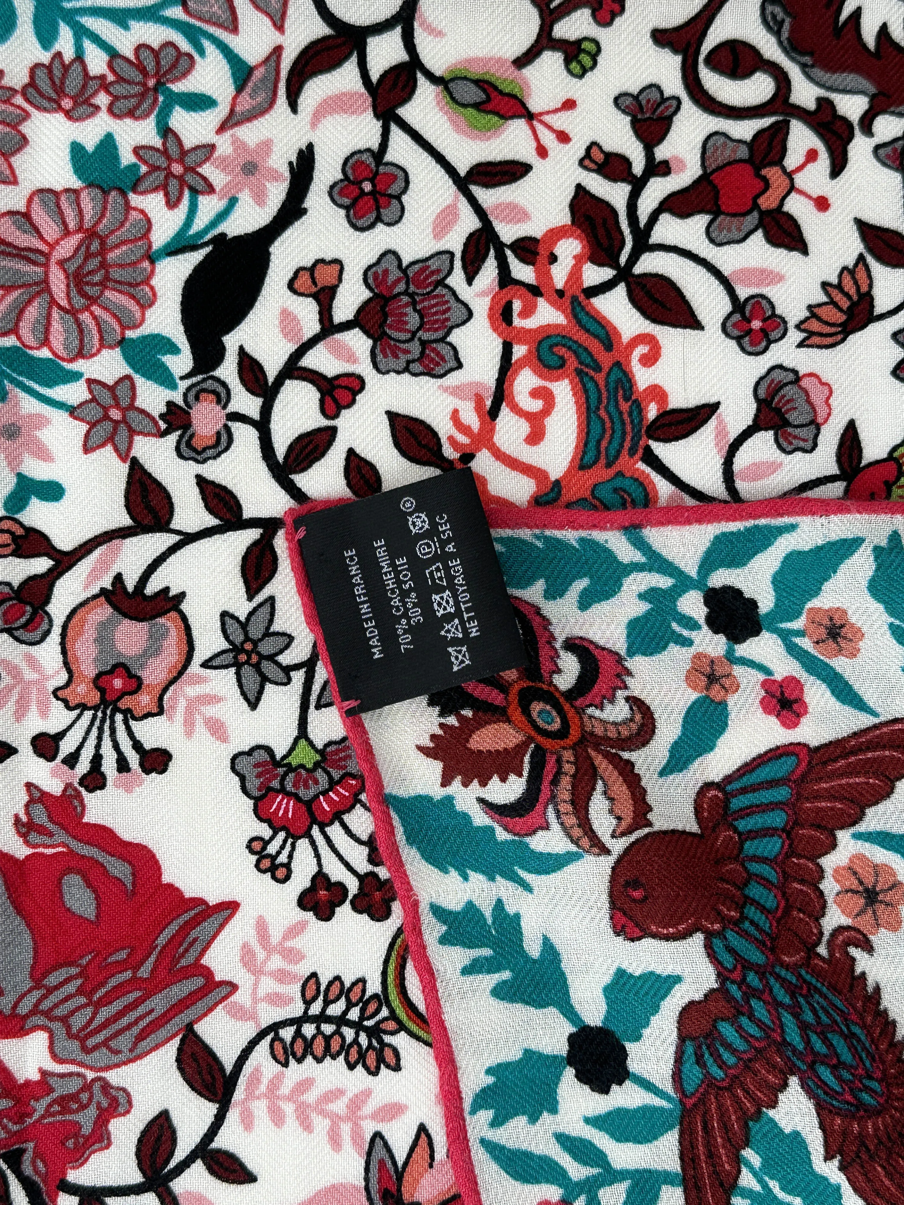 Hermès Jardins de Soie Cashmere Silk 140