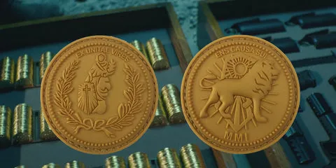 JOHN WICK GOLD COIN PVC MORALE PATCH SET
