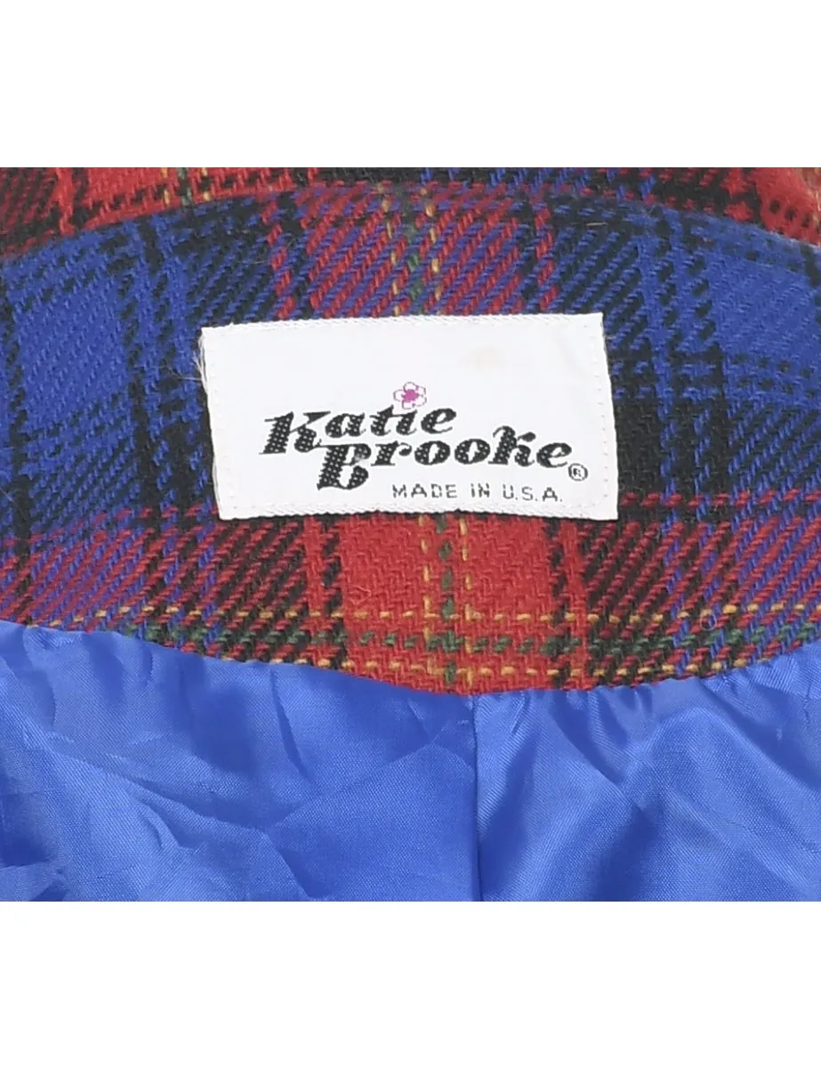 Katie Brooke Checked Blazer - L