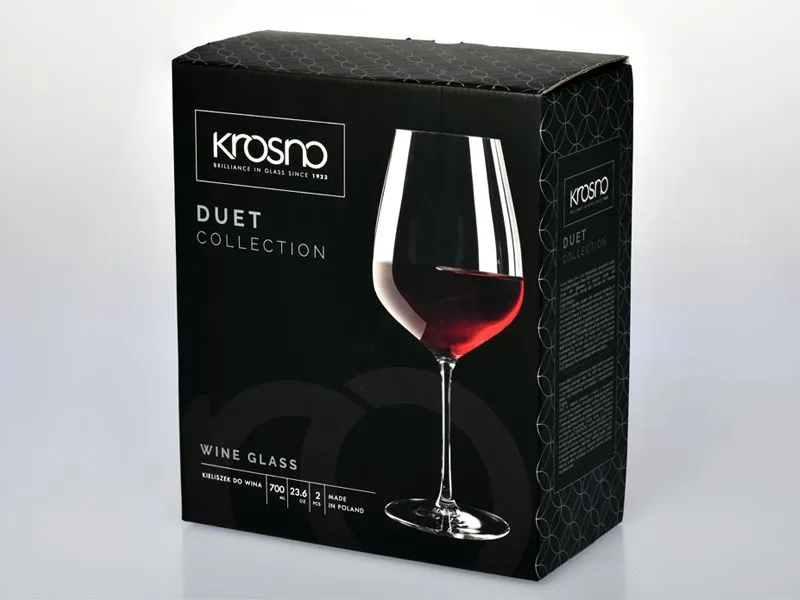 Krosno Duet Wine Glass 700ml - 2 Pack