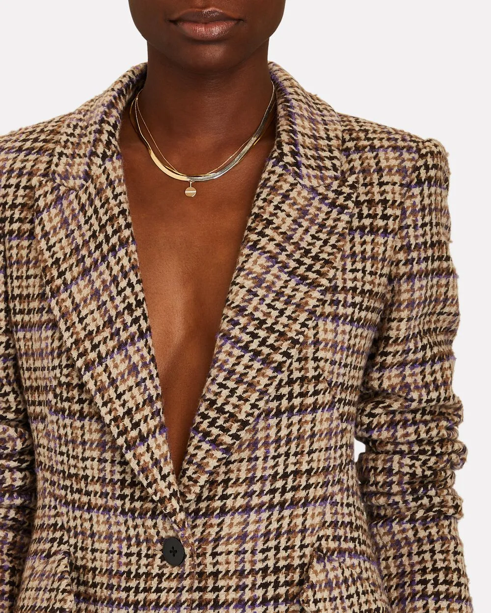 L'AGENCE CHAMBERLAIN HOUNDSTOOTH BLAZER