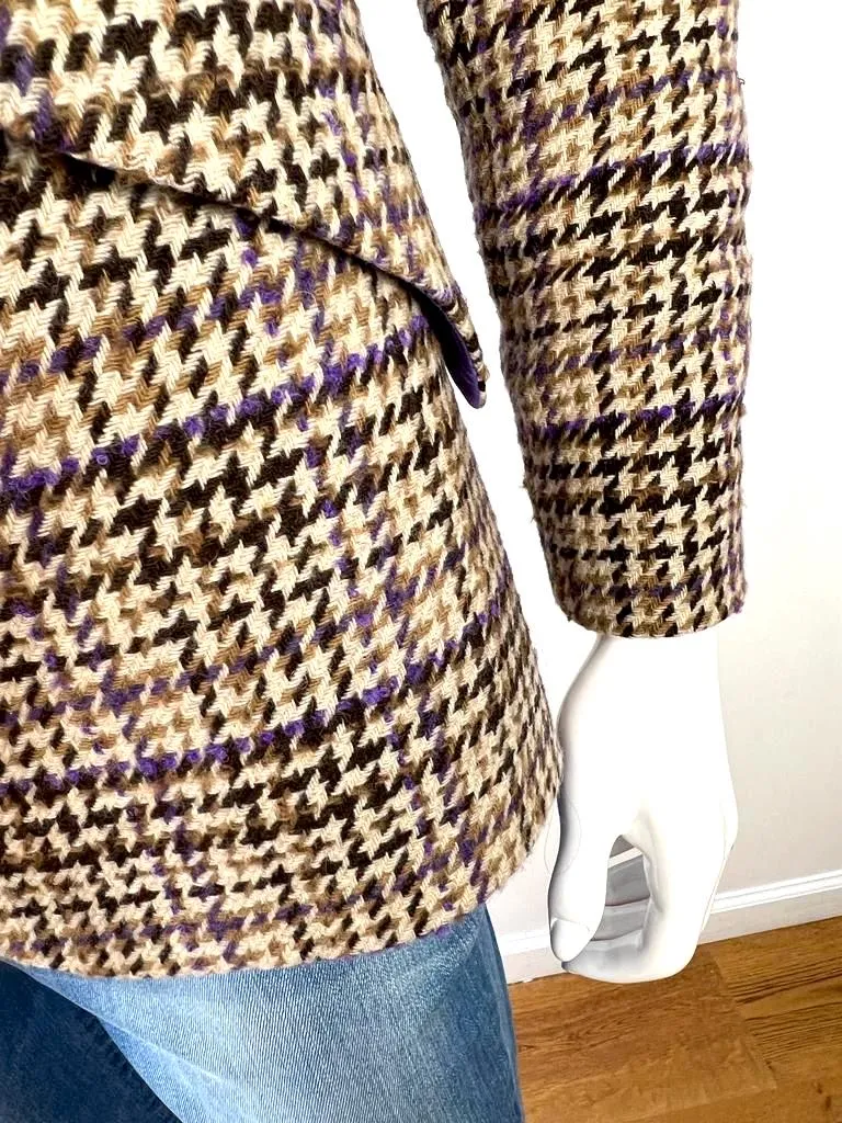 L'AGENCE CHAMBERLAIN HOUNDSTOOTH BLAZER