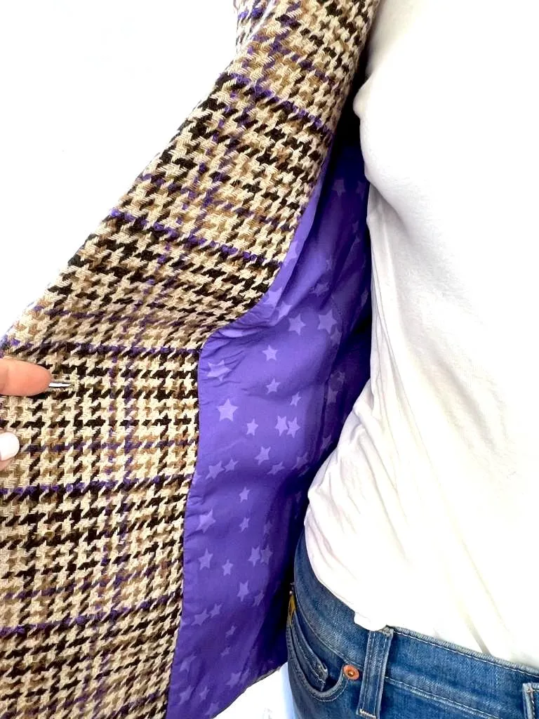 L'AGENCE CHAMBERLAIN HOUNDSTOOTH BLAZER