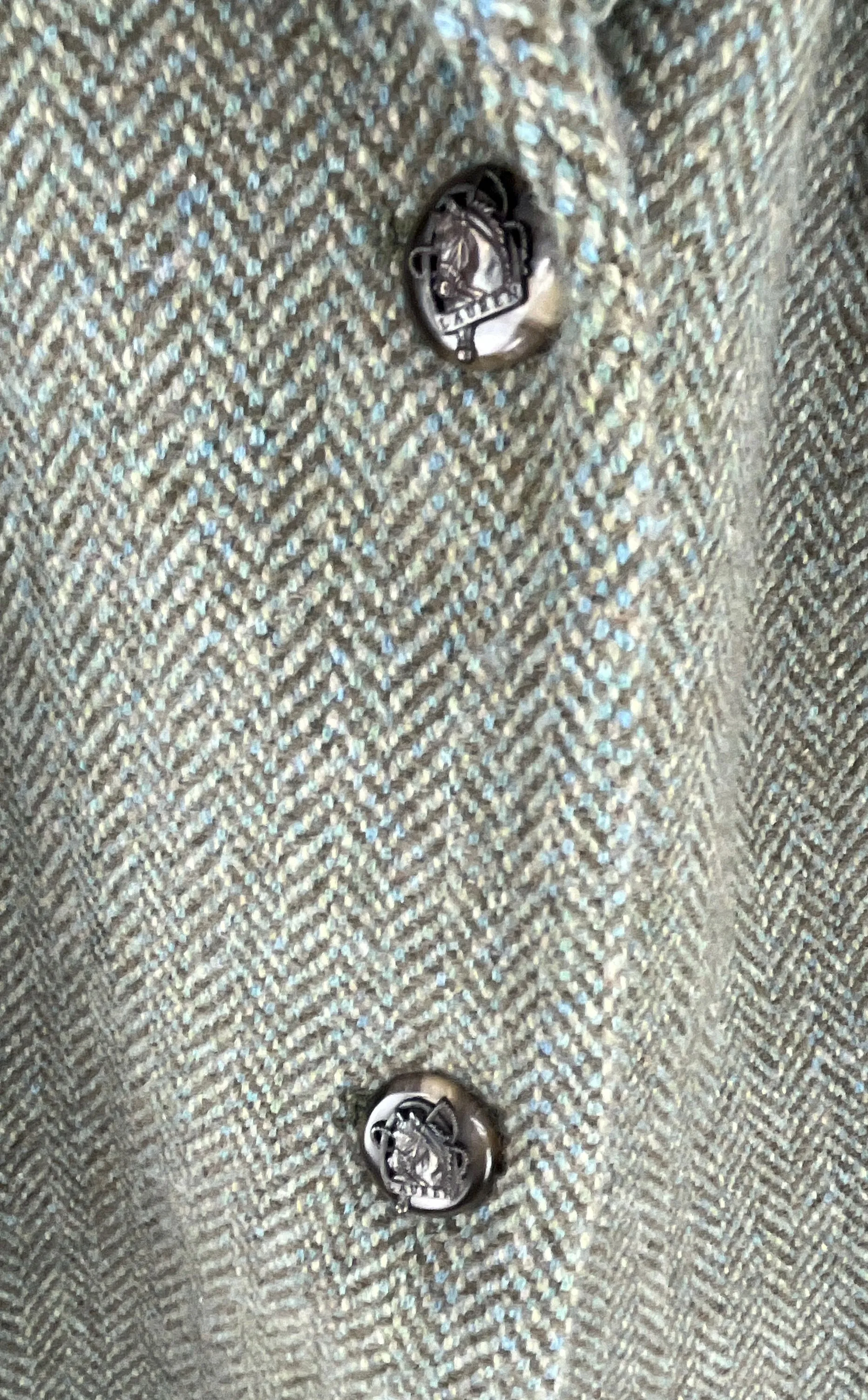 Lauren Ralph Lauren Women's Olive Herringbone Tweed Sport Coat Size 22W