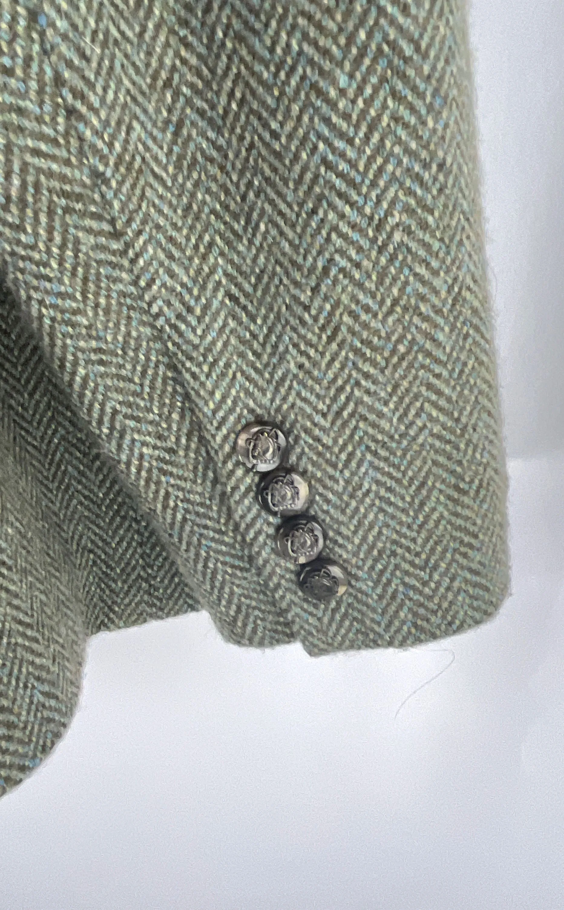 Lauren Ralph Lauren Women's Olive Herringbone Tweed Sport Coat Size 22W