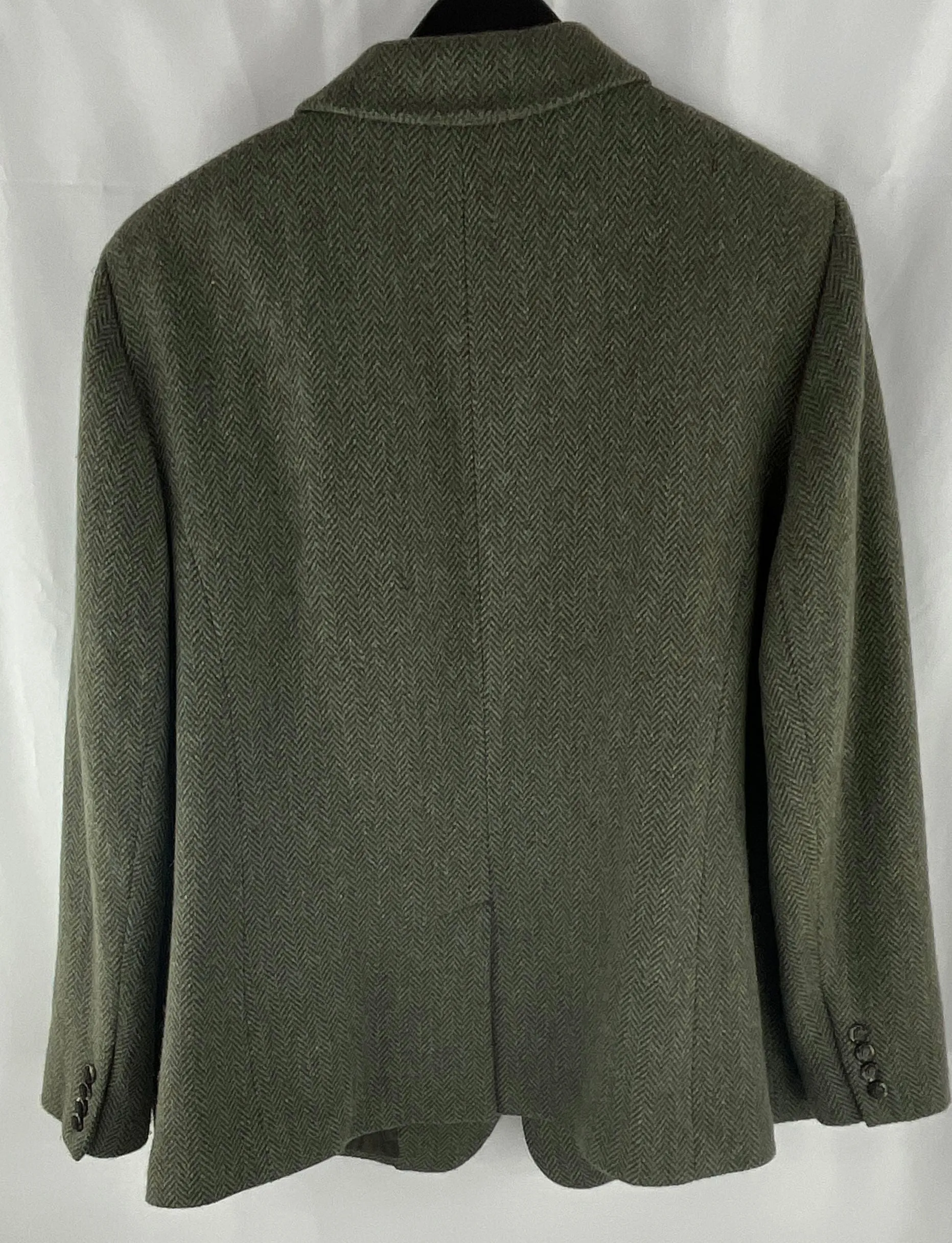 Lauren Ralph Lauren Women's Olive Herringbone Tweed Sport Coat Size 22W