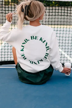 Let's Be Kind Graphic Crewneck (Off White)