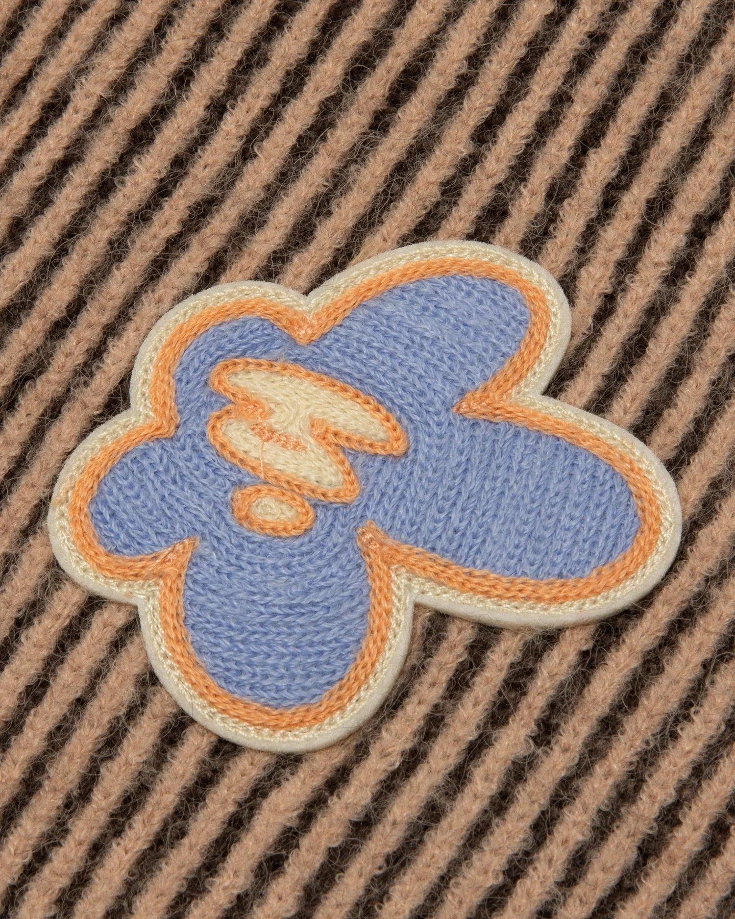 Logo rib zip-up cardigan