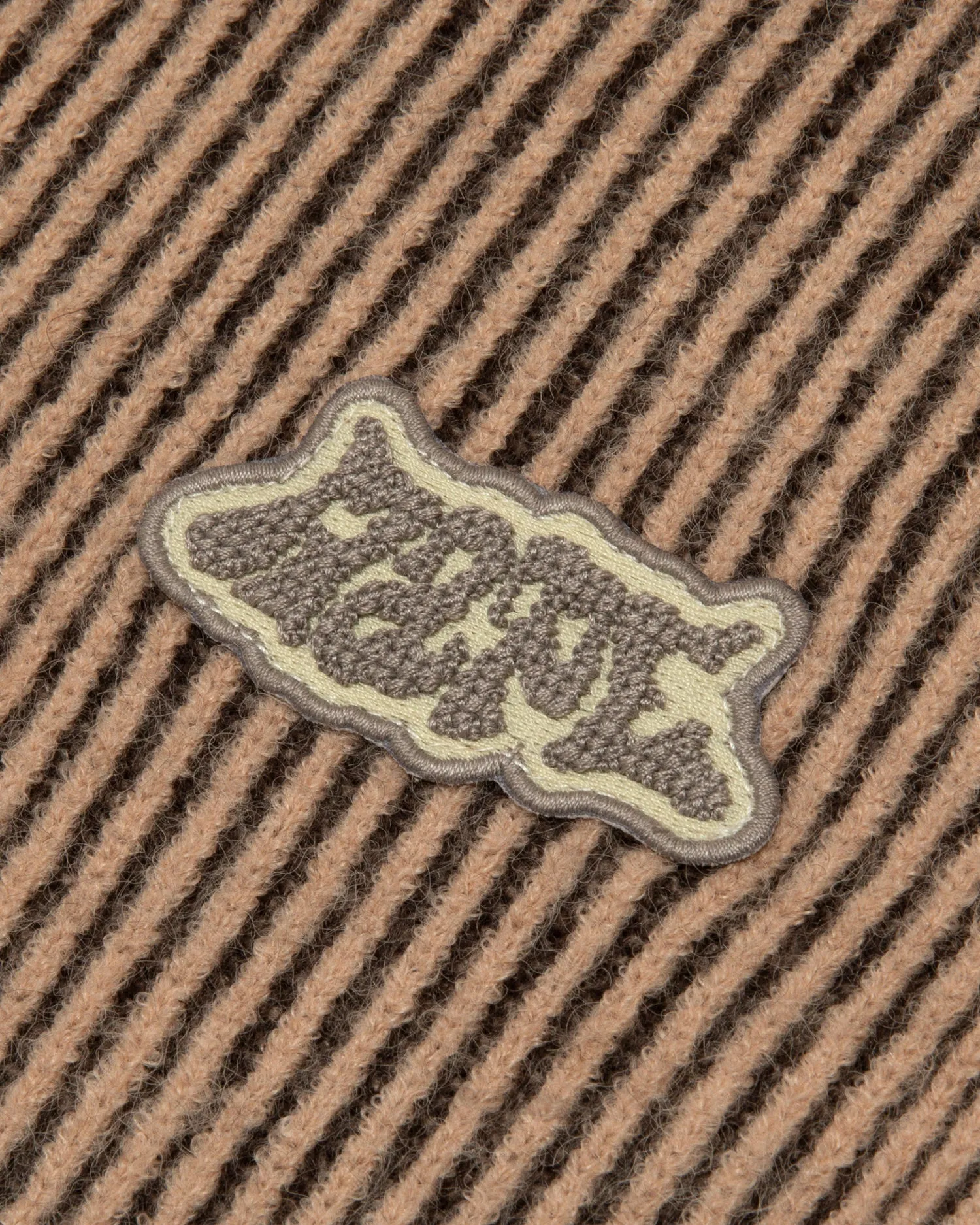 Logo rib zip-up cardigan