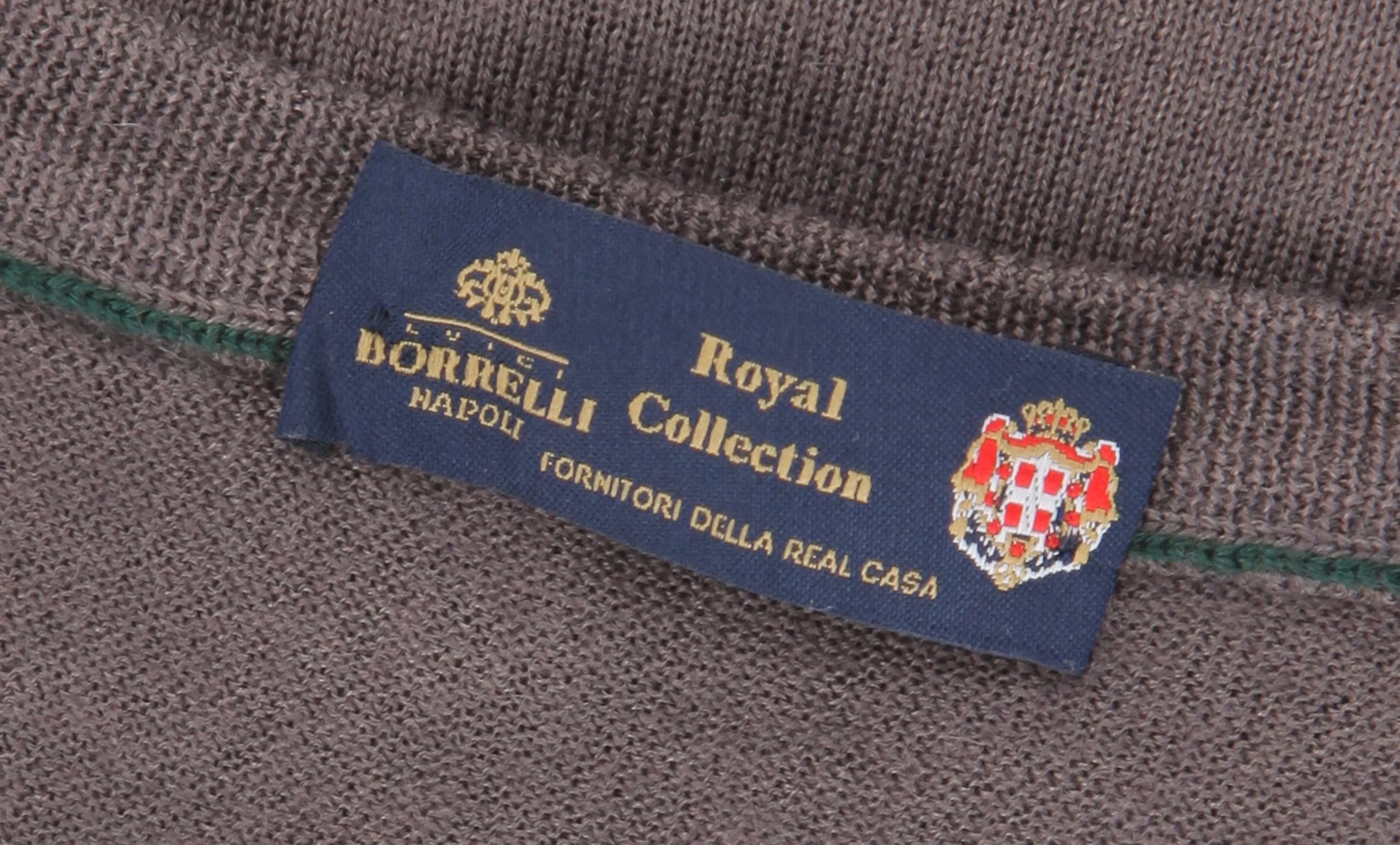 Luigi Borrelli Dark Gray V-Neck Sweater