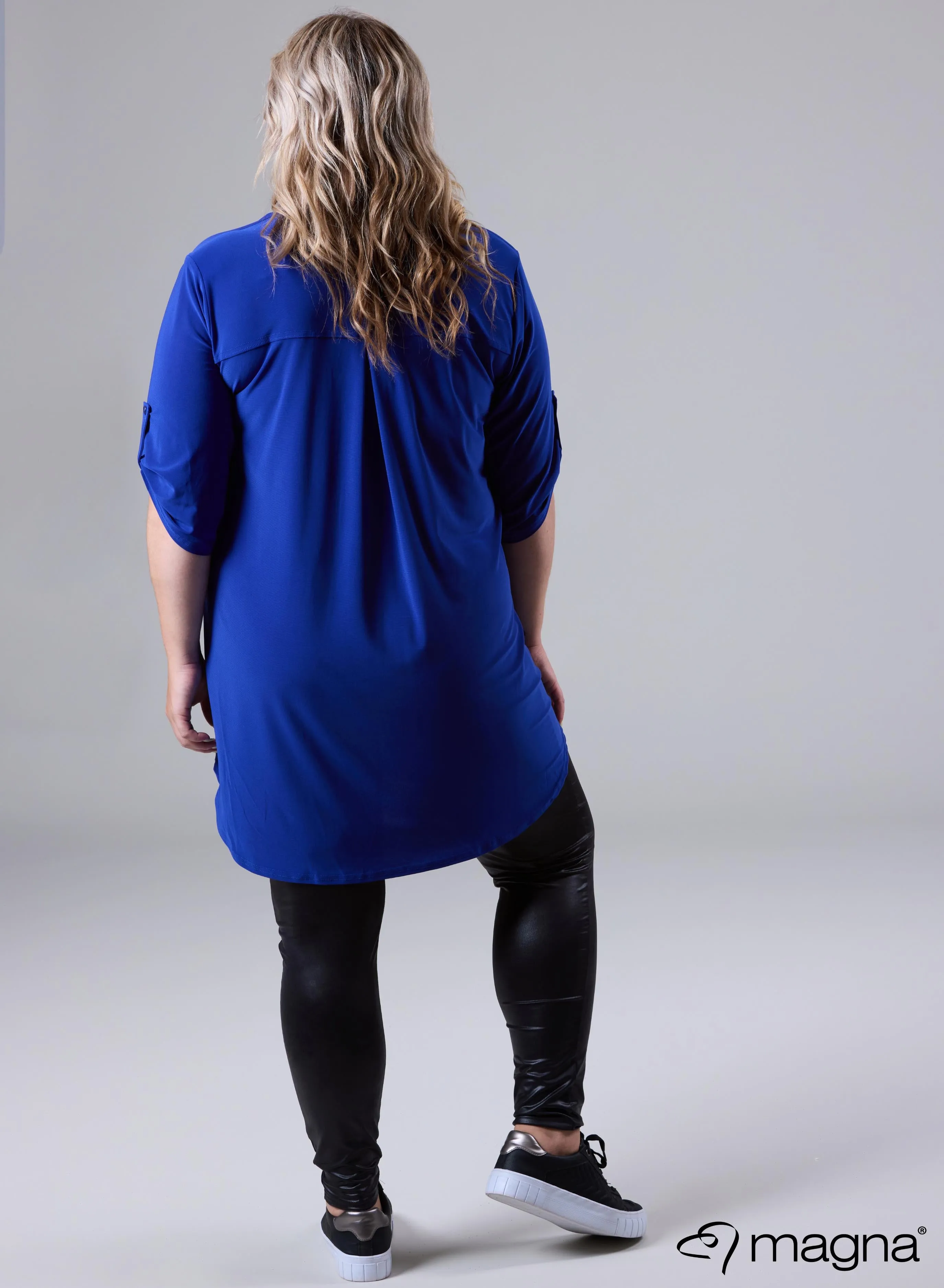 Magna Flowy String Tunic Royal Blue