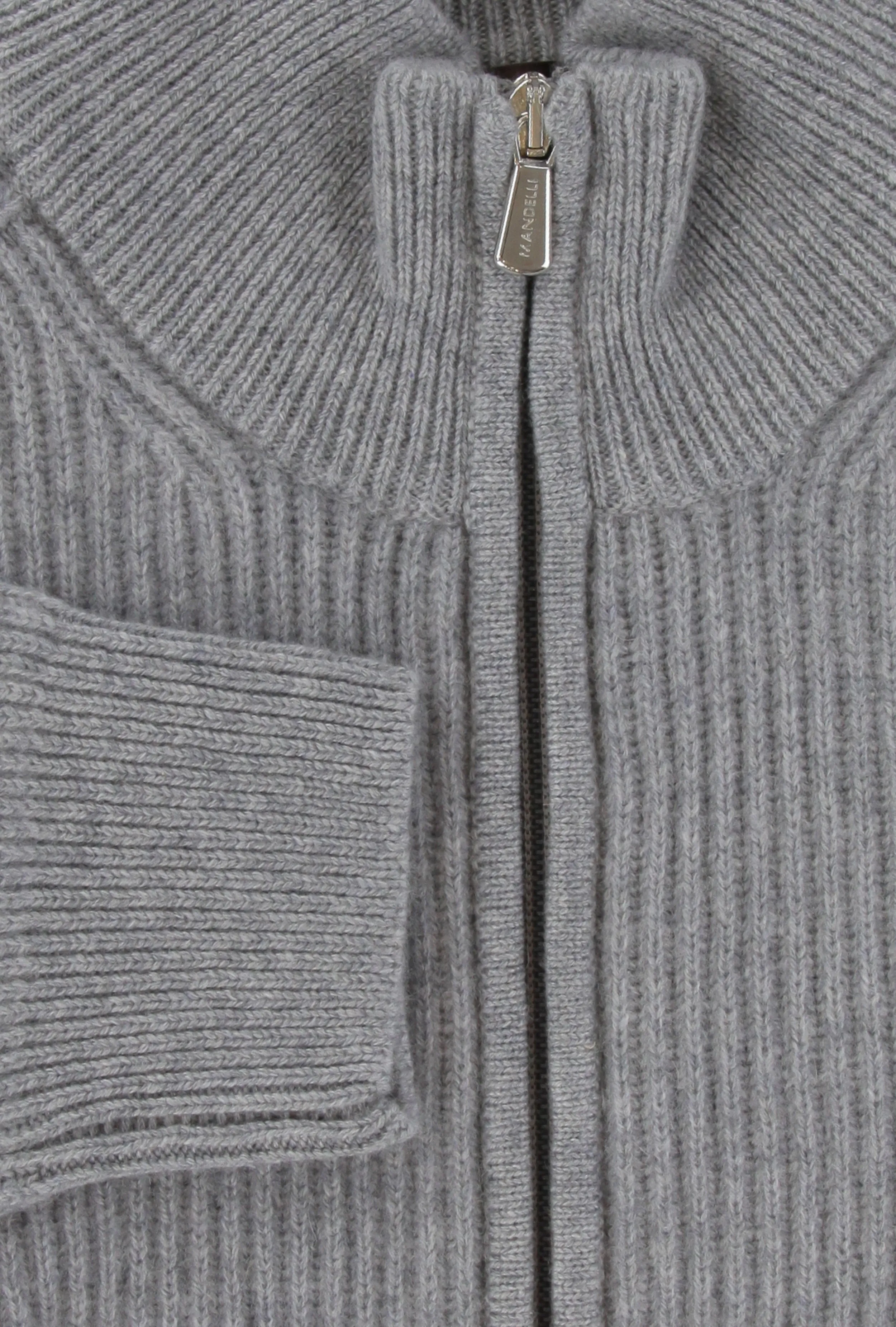 Mandelli Gray Crewneck Jacket