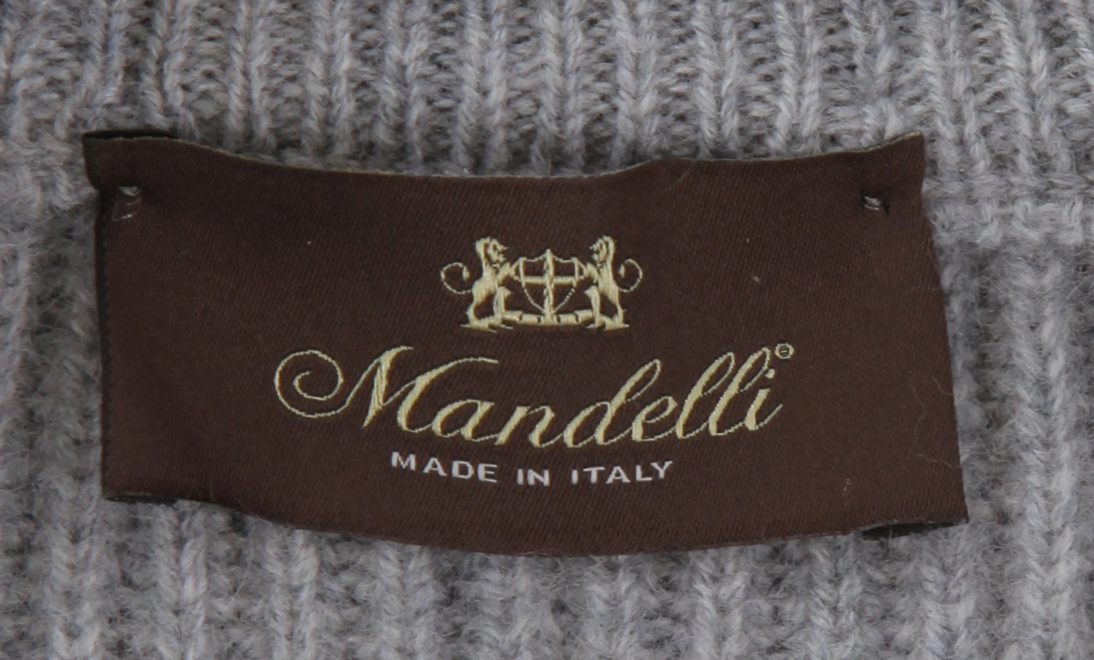 Mandelli Gray Crewneck Jacket