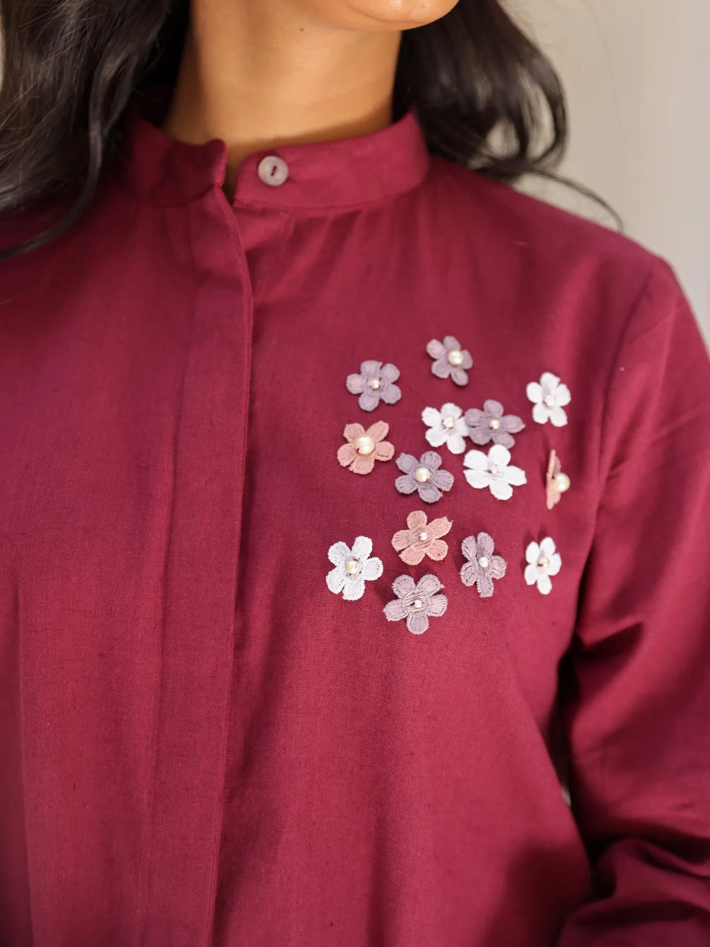 Mara Shirt - Sangria Wine