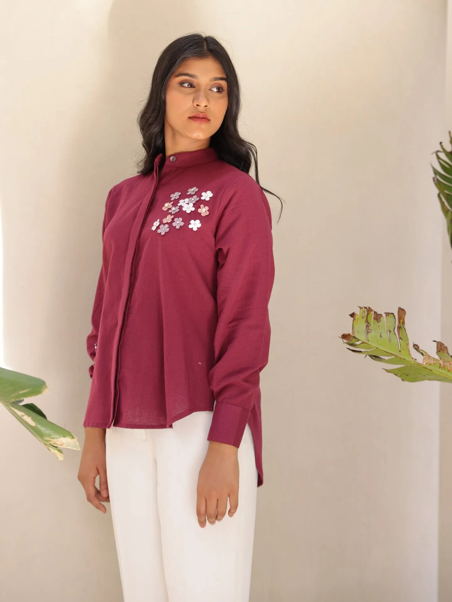 Mara Shirt - Sangria Wine