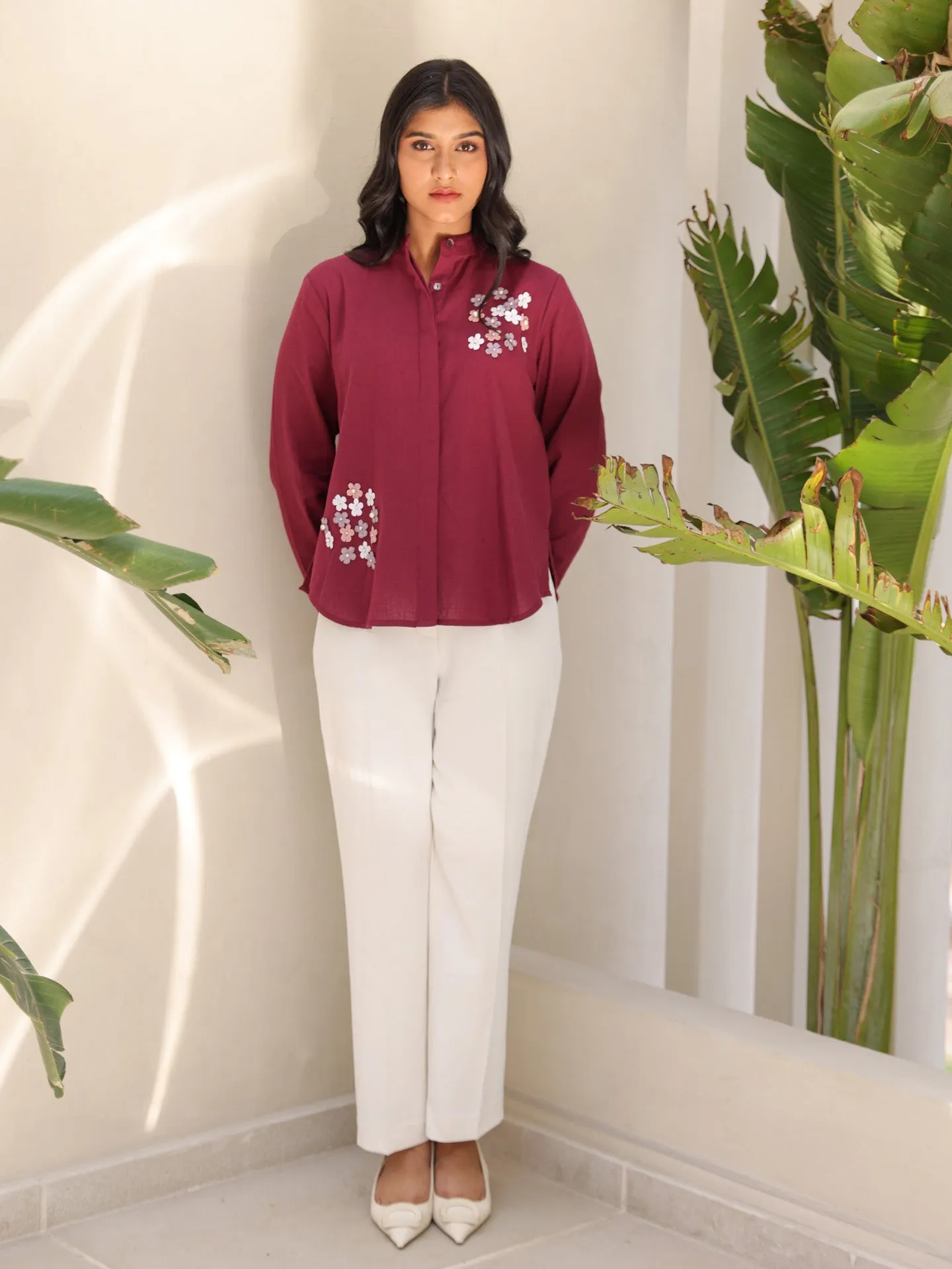 Mara Shirt - Sangria Wine