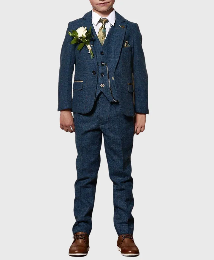 Marc Darcy Kids Dion 3-Piece Suit Blue (Age 1-8)