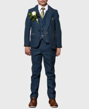 Marc Darcy Kids Dion 3-Piece Suit Blue (Age 1-8)