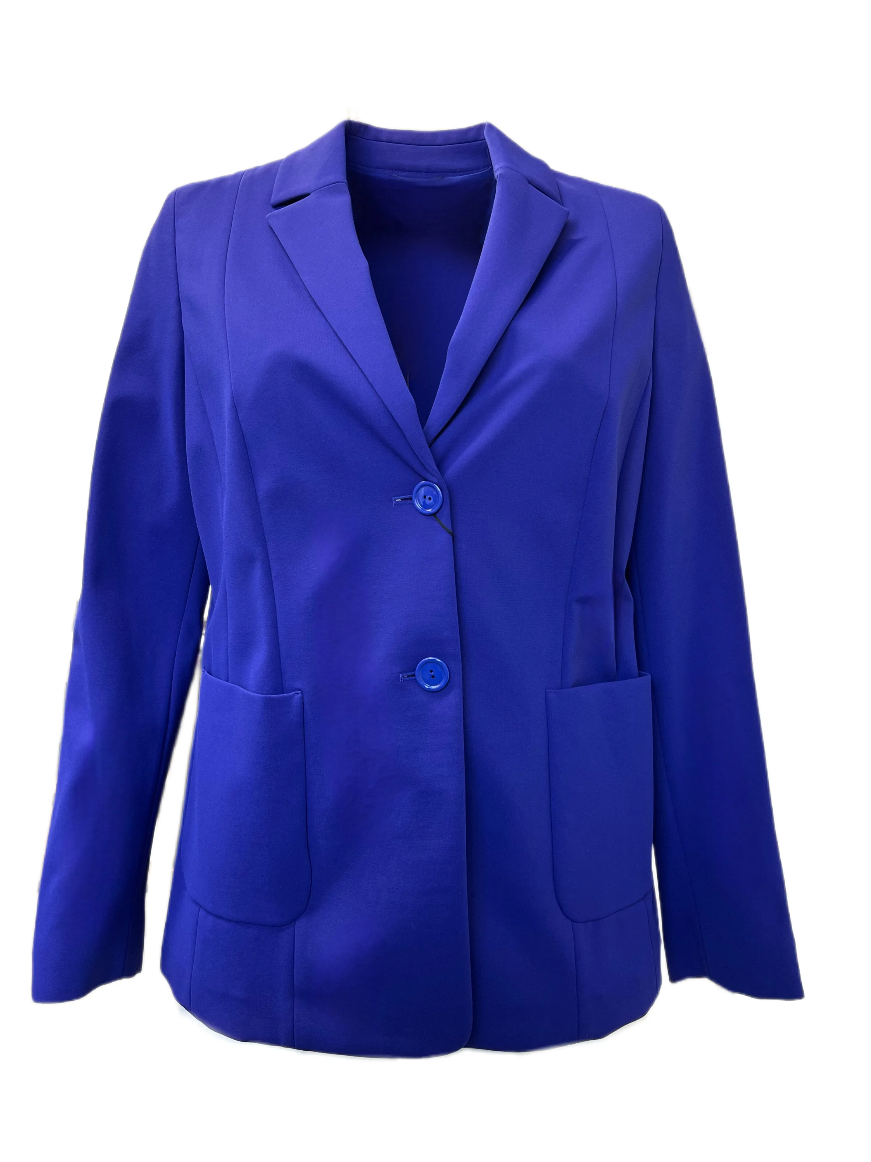 MARINA RINALDI Women's Ciao Two Button Jersey Blazer $810 NWT