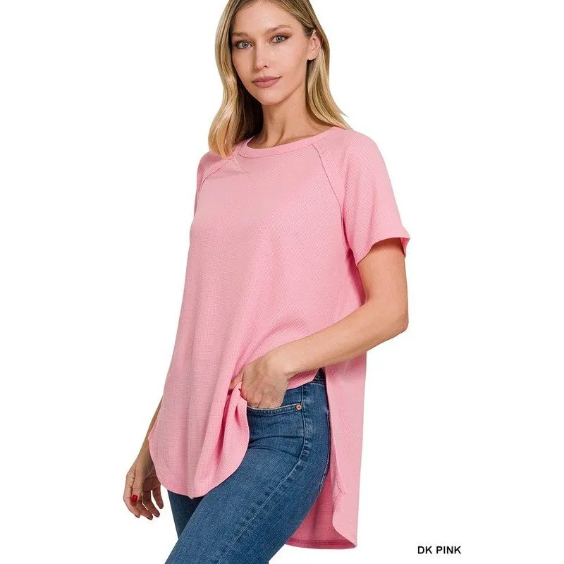 MELAGE BABY WAFFLE SHORT SLEEVE TOP