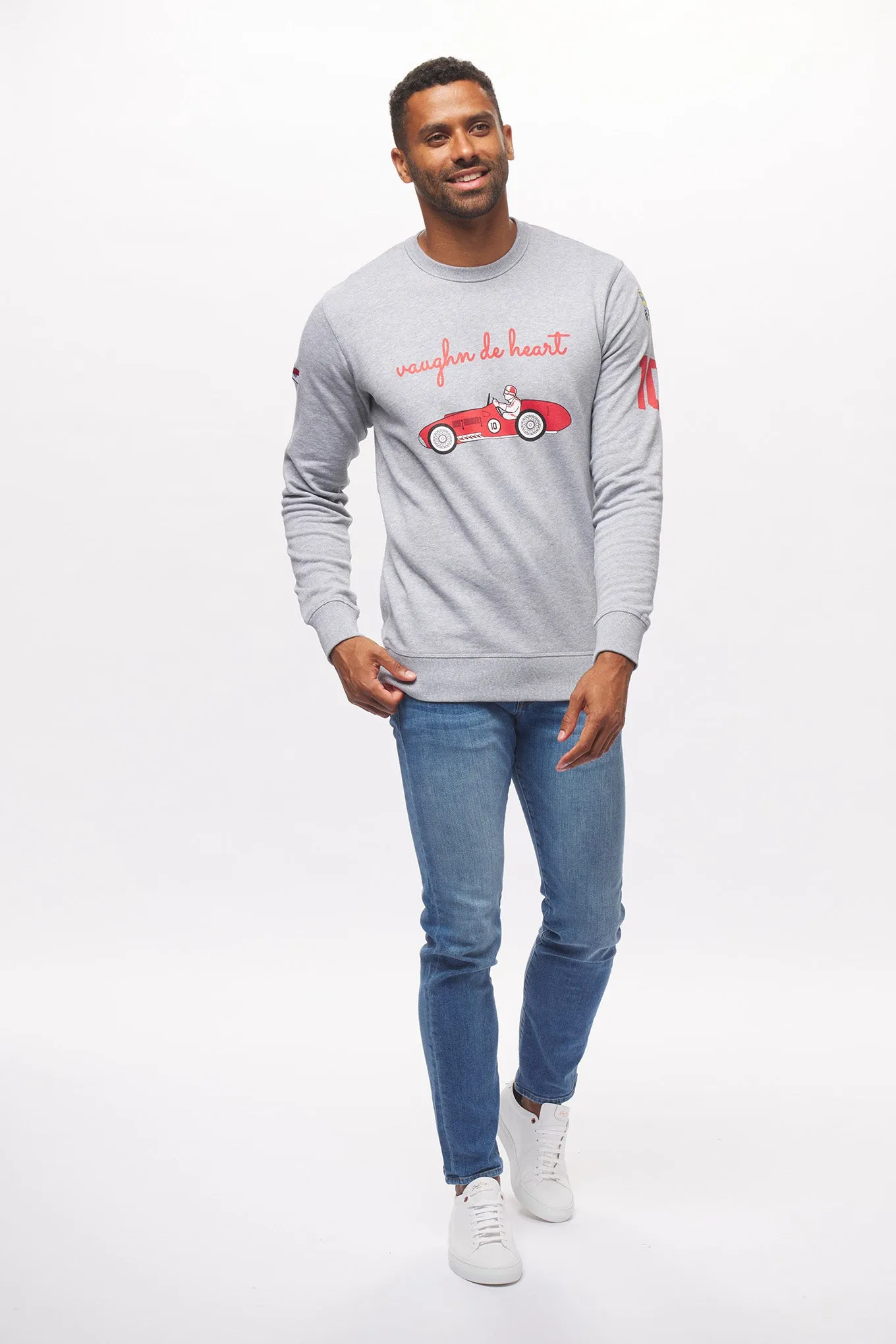 Men's - F1 Sweatshirt - Uno Zero Automobilismo Heather Grey Sweater