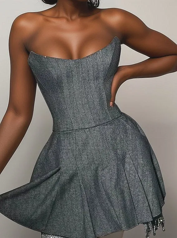 MEREDITH CROPPED BLAZER AND DRESS SET