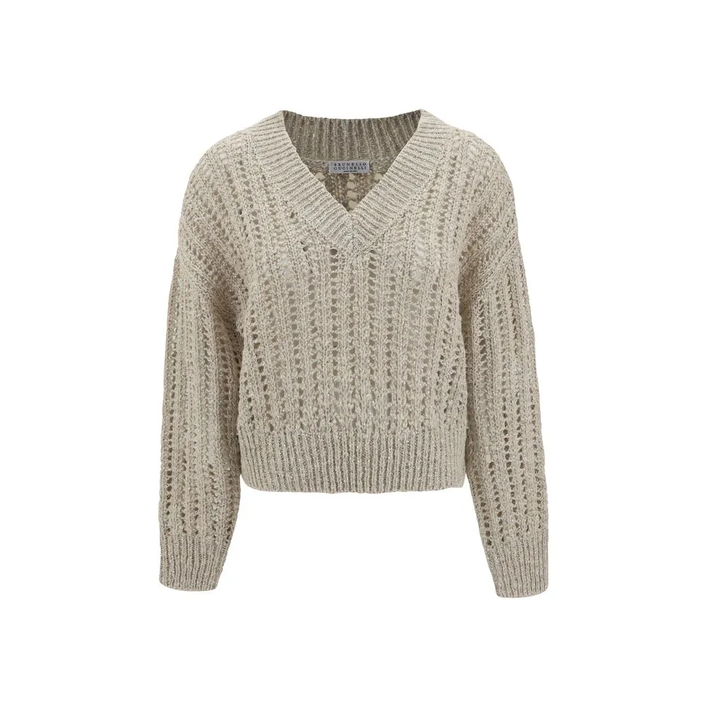 Mesh knit Sweater