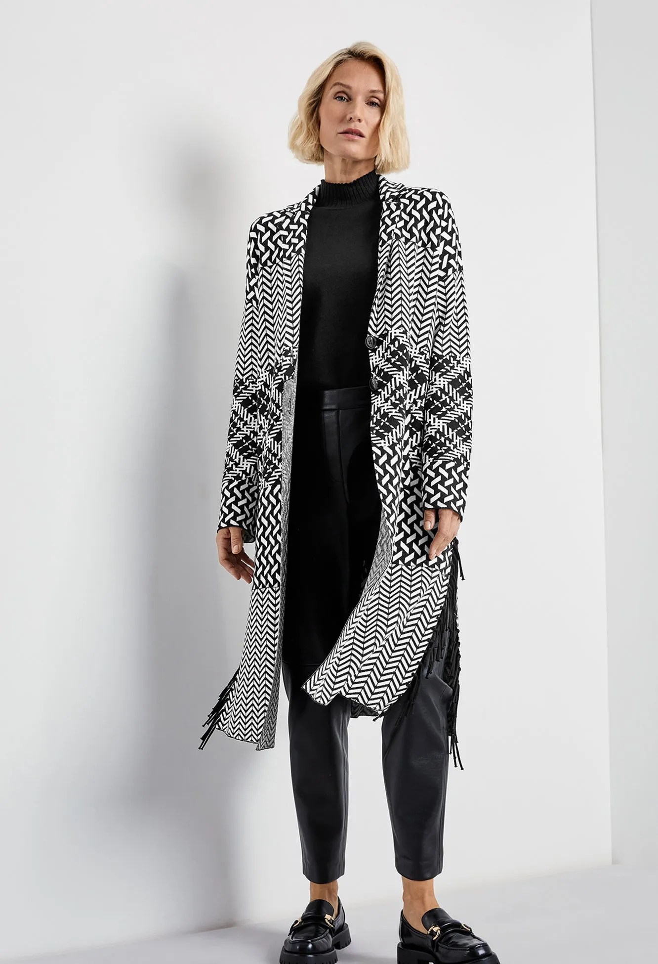 Mixed Pattern Cardigan, Organic Cotton