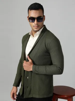 Modern Shawl Collar Waffle Shrug