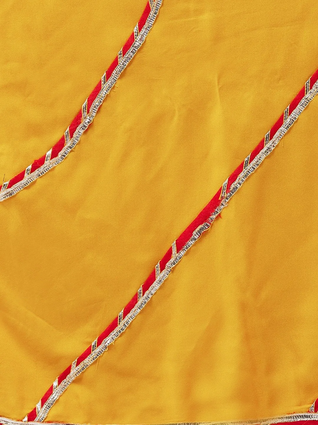 Mustard Dupatta With Gota Work