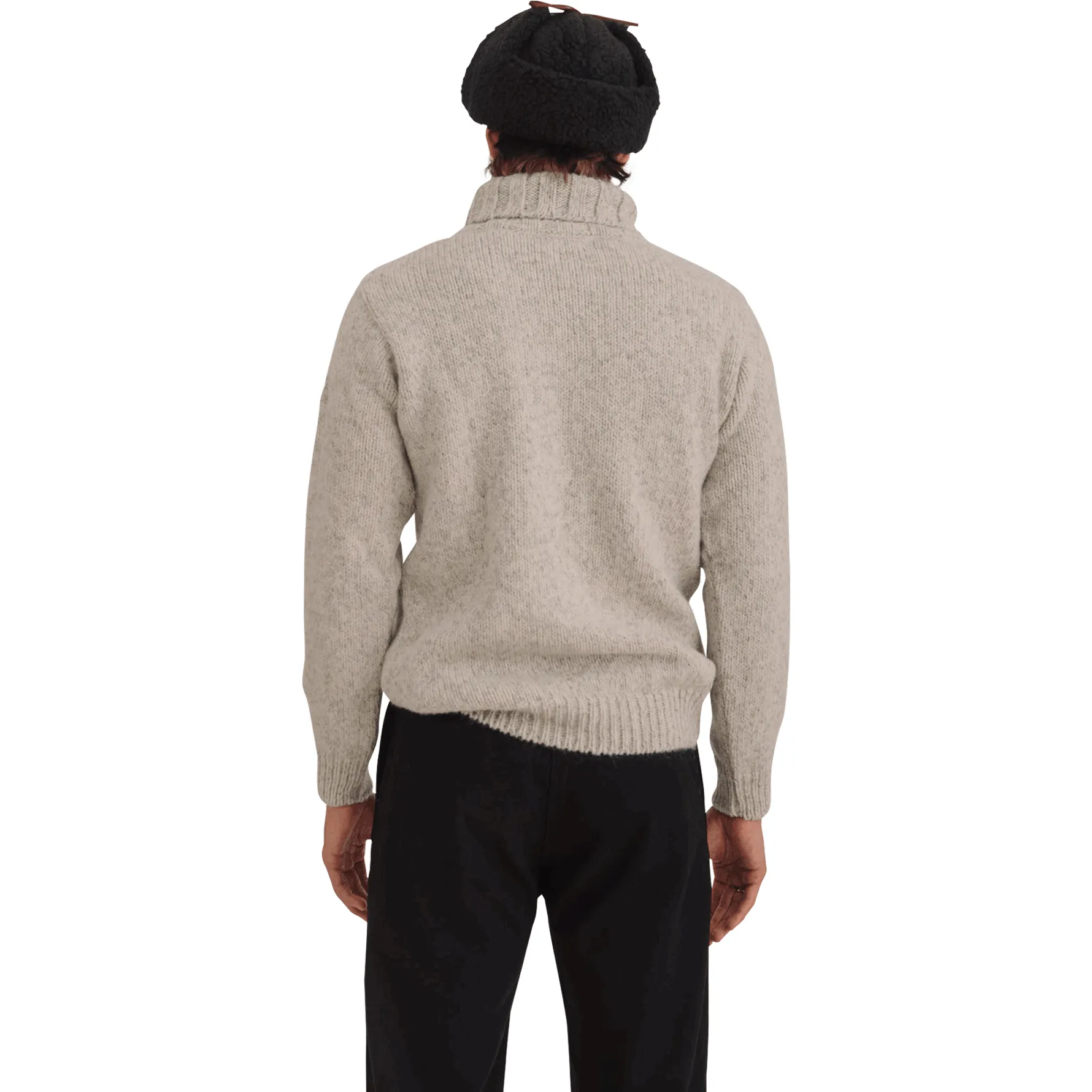 Nansen High Neck, Grey Melange
