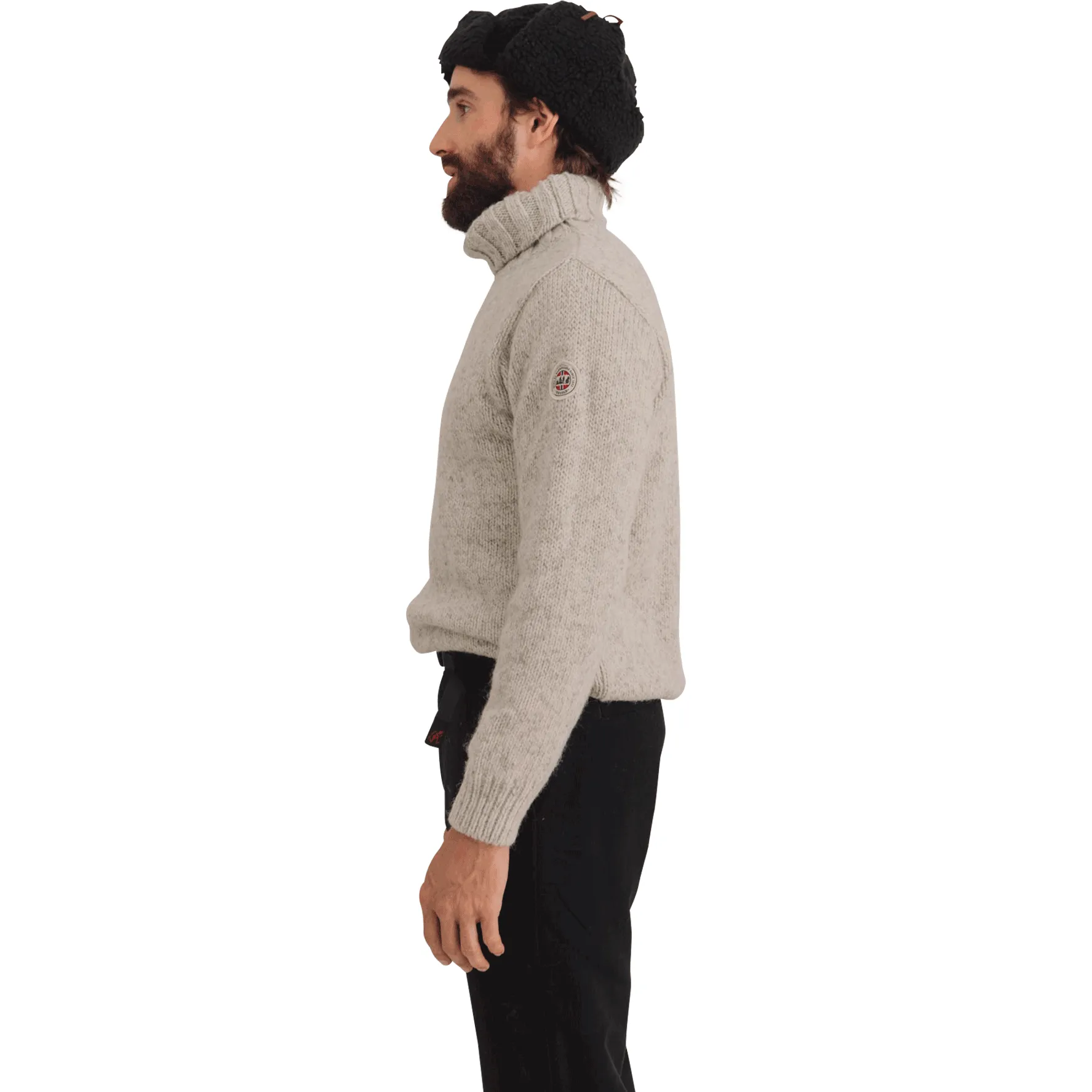 Nansen High Neck, Grey Melange
